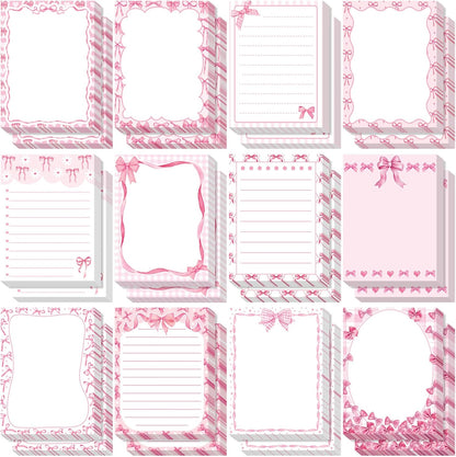 Gilprop 24 Pack Cat Sticky Notes Gift 3x4 Inch Cute Self Stick Notepads Adhesive Cartoon Cat Memo Pad Fun Kawaii Animal Sticky Notes for Teacher Women Valentines Office Home Christmas Pet Lover Gift