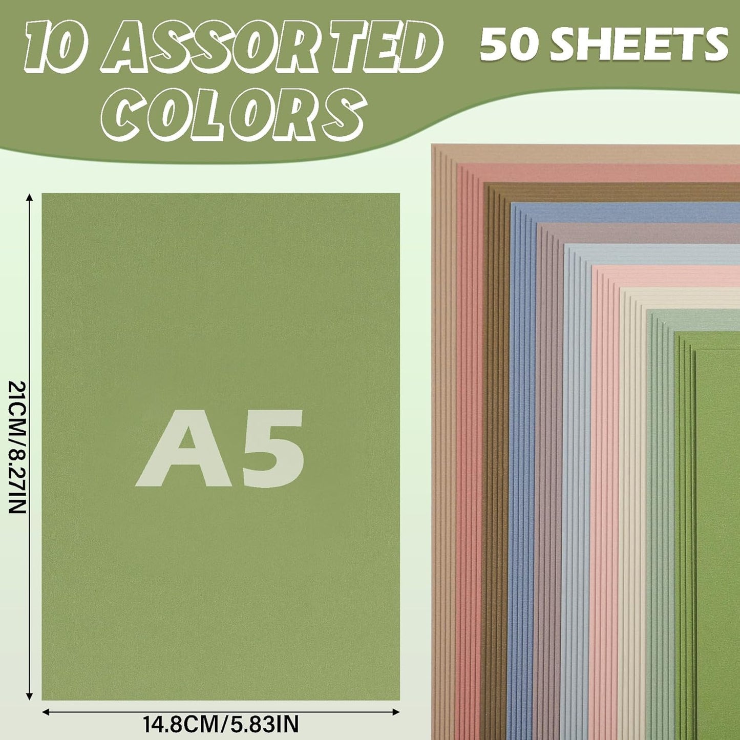 60 Sheets Morandi Mixed Colors Cardstock 8.5 x 11 Inch Card Stock Boho Paper 250GSM/92LB Thick Paper for Card Making Scrapbooking DIY Crafts UAP31MX60