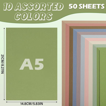 60 Sheets Morandi Mixed Colors Cardstock 8.5 x 11 Inch Card Stock Boho Paper 250GSM/92LB Thick Paper for Card Making Scrapbooking DIY Crafts UAP31MX60