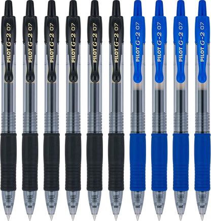 PILOT G2 Premium Refillable and Retractable Rolling Ball Gel Pens, Extra Fine Point, Assorted Color Inks, 5-Pack (31300)