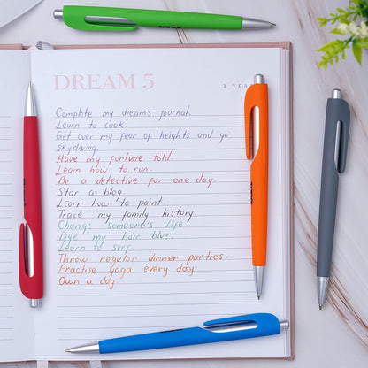 BLIEVE - Aesthetic Highlighters and Gel Pens With Soft Ink and Chisel Tip, Bible Highlighters and Pens No Bleed, Dry Fast Easy to Hold, for Bible Journaling Planner School Supplies (MORANDI)