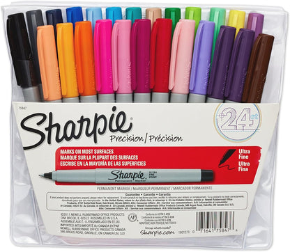 Sharpie 37600PP Permanent Markers, Ultra Fine Point, Classic Colors, 8 Count