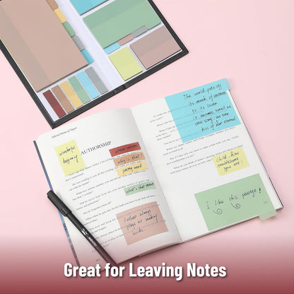 Mr. Pen- Sticky Notes Set, 410 Pack, Ruled, Dotted & Blank Notes with 150 Index Tabs, Divider Sticky Pads for Bible Study, Office, School, Planning, Journaling & Organization