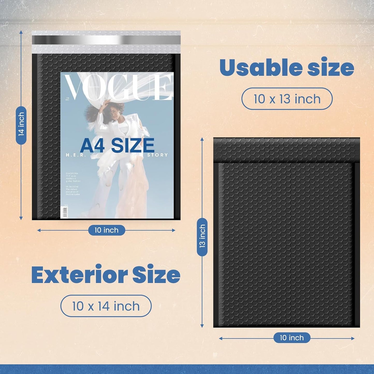 Fuxury Black Bubble Mailers 4x8" 200 Pack Waterproof Padded Envelopes Self Seal Bubble Envelopes Usable Size 4x7" Padded Mailers for Small Business Shipping Envelope Mailers
