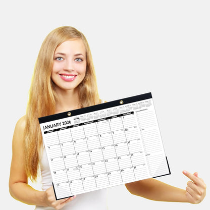 2026-2027 Desk Calendar – Run Now to MAR. 2027, 18 Monthly Desk Calendar 2026-2027 Large, 17'' x 12'', Best Desk/Wall Calendar 2026 with To-do Lists, Desk Pad, Ruled Blocks, Corner Protectors