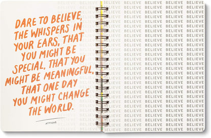 Compendium Spiral Notebook – Expect the Best Things to Happen Today – A Designer Spiral Notebook with 192 Lined Pages, College Ruled, 7.0" W x 9.25" H