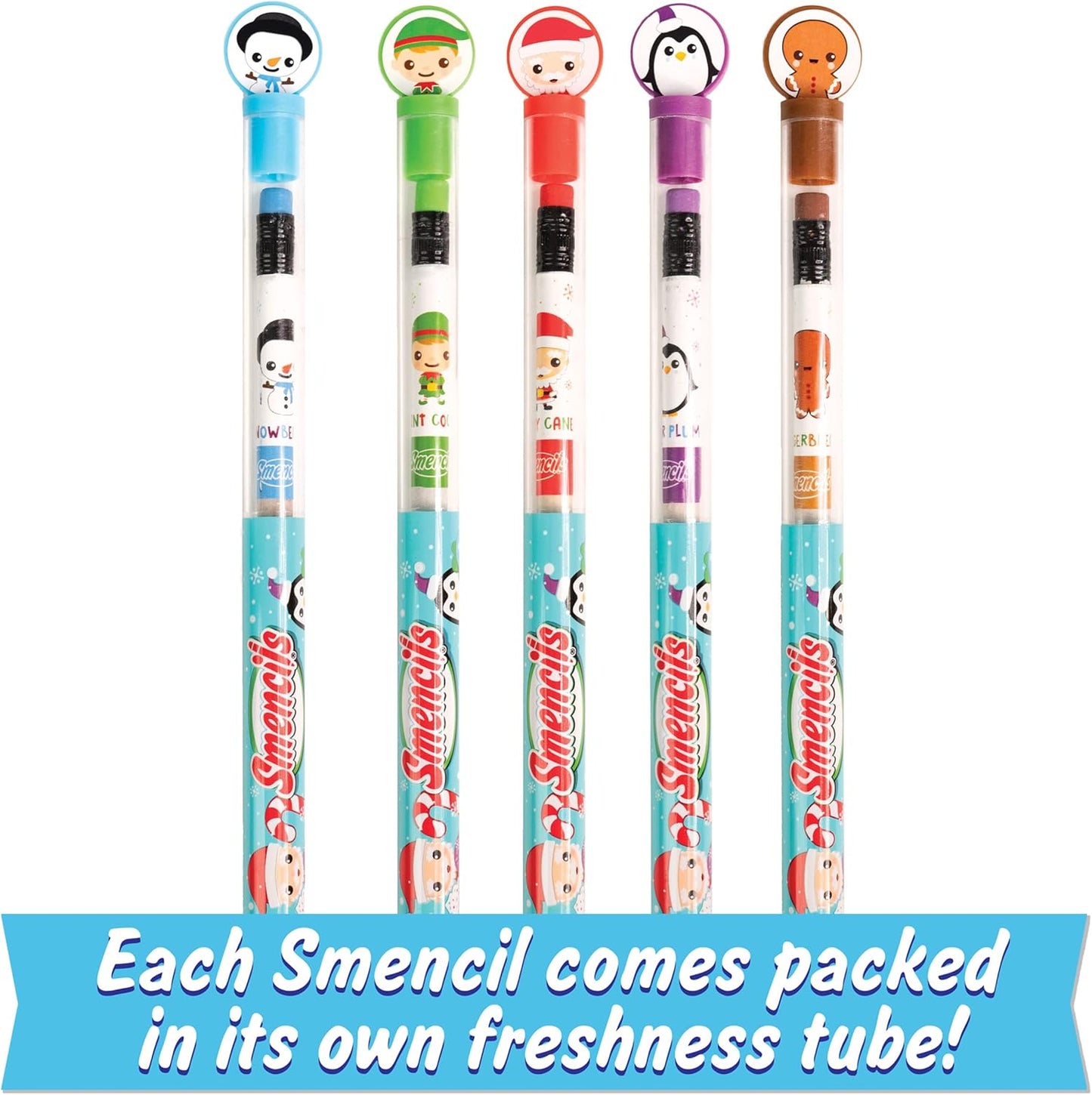 Spring Smencils - HB #2 Scented Pencils, 5 Count, Gifts for Kids, School Supplies, Classroom Rewards, Easter basket stuffers