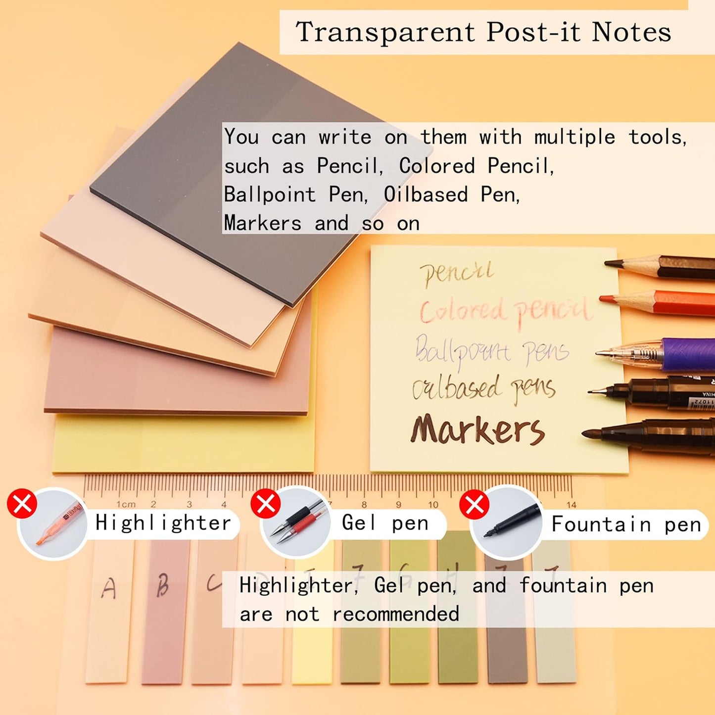 YOUDEFUL 1600pcs Translucent Sticky Note Tabs, Morandi Page Markers for Annotating Books,Repositionable Book Flags Tabs Strip with Binders, Clear Sticky Notes,Page Tabs,Index Tabs