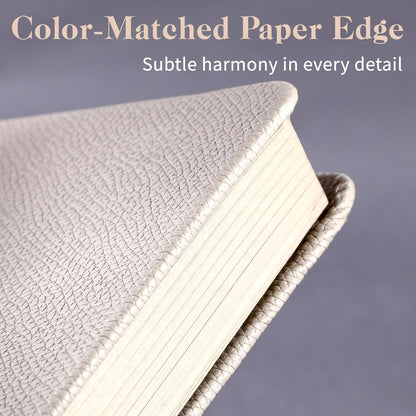 CAGIE Lined Journal for Men Women, Tree Growth Ring Leather Bound Journal Notebook, 256 Pages 100 GSM Journals for Writing, A5 Hardcover Journaling Notebooks for Work, Note Taking