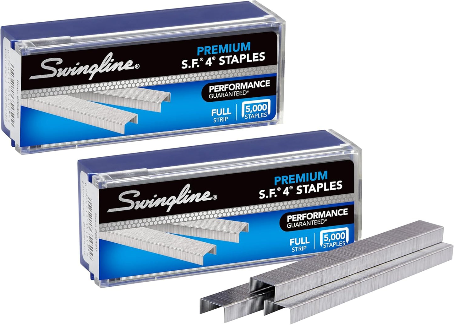 Swingline Staples, 5 Pack, S.F. 4, Premium, 1/4" Length, 210/Strip, 5000/Box (35481)
