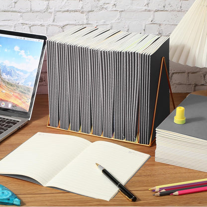 Handepo 100 Pack A5 Composition Notebooks 72 Pages/36 Sheets Ruled Lined Composition Kraft Notebooks Bulk Soft Cover Journals Travel Memo for Students Classroom Office Supplies(a5, Colourful)