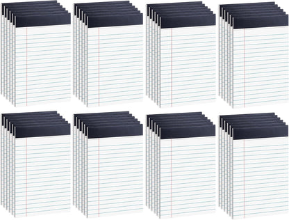 36 Pack Legal Pads Bulk, 5x8 Inch Rainbow Notepad, Note Pads Wide Ruled Perforated Memo Pad for Work Study Daily Note Taking List, Lined Writing Pads Memo Refills Notepads for Office Home School