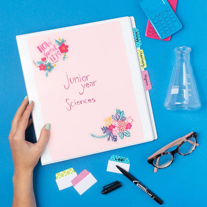 Avery Multiuse Ultra Tabs, 2" x 1.5", 2-Side Writable, Assorted Pastel Dots, 24 Repositionable Tabs (74773)