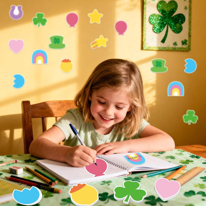 CJiangpo 30Pcs Marshmallow Sticky Notes Pads, 600 Sheets Cute Self Stick Notepad Memo Pads Funny Cartoon Page Marker Classroom Rewards Camping Themed Gift