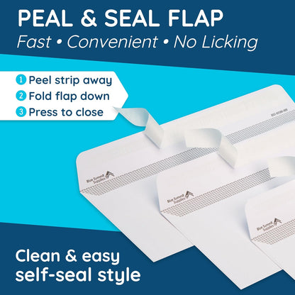 500#10 Windowless Security Envelopes Self Seal, Peel and Seal, Security Tinted, Printer Friendly Design for Business, Dimensions - 4-1/8 Inch x 9 ½ Inch - Envelopes Letter Size for Mailing