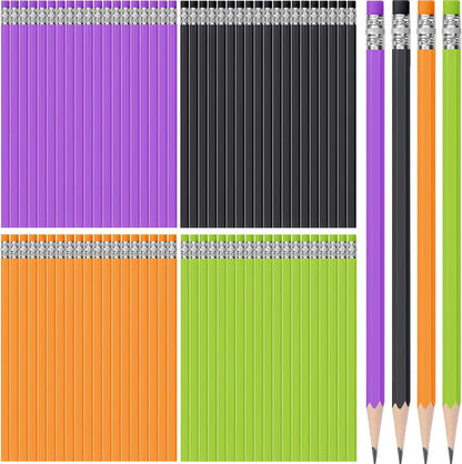TecUnite 120 Pcs #2 HB Pencils with Eraser No 2 Unsharpened Wooden Hexagonal Pencils for Adults Gifts for School Exam art Learning Office Sketching(Rainbow Colors)