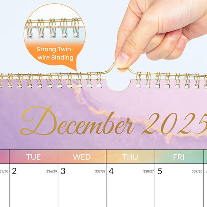 SUNEE Wall Calendar 2026 21 Months Apr. 2026 - Dec. 2027, 14.5"x11.5" Big Grid Hanging Calendar with Note for Organizing & Planning, Monthly Calendar 2026-2027 with Last Month and Next Month, White