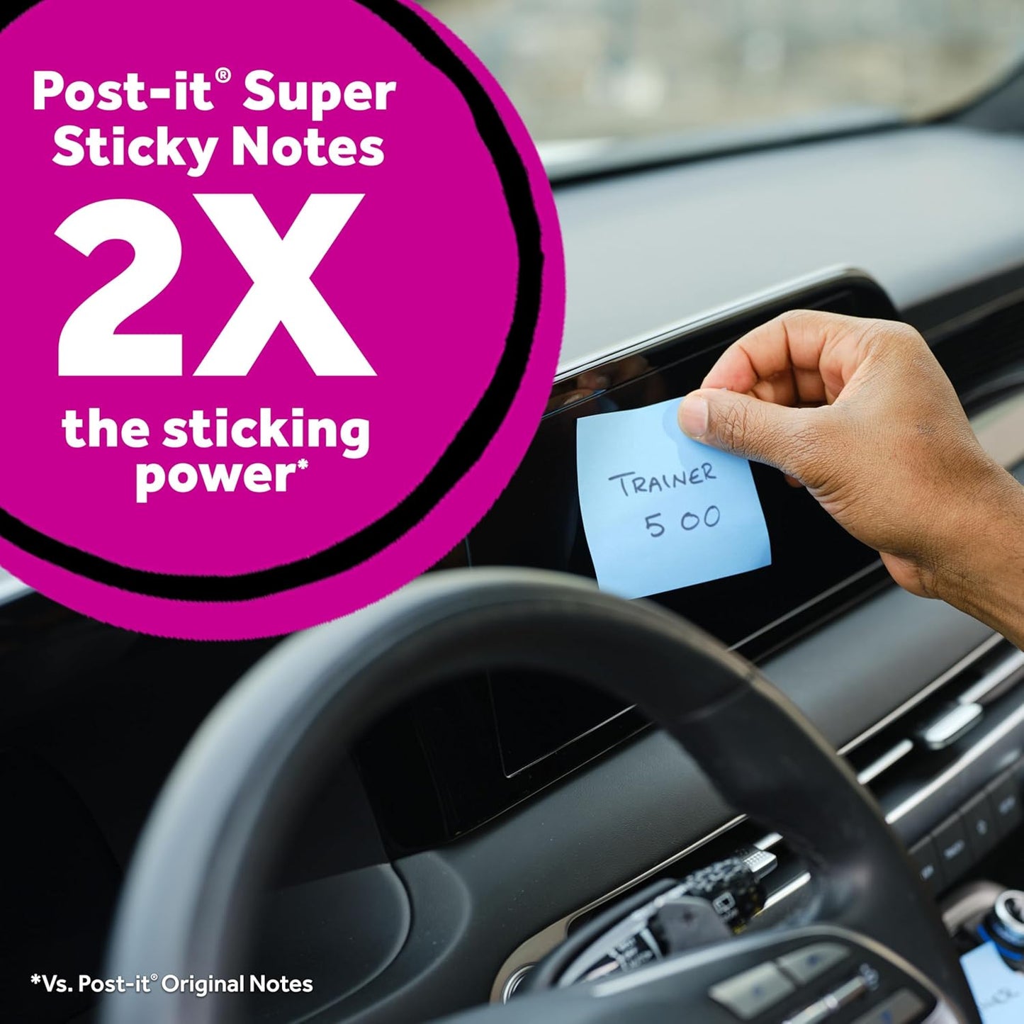 Post-it Super Sticky Pop-up Notes, 3 in x 3 in (76 mm x 76 mm), Citron Yellow, 1 Pad with 90 Sheets in Portable Pop-up Dispenser for Reminders, Calendars, to-Do Lists at Home, School, Office