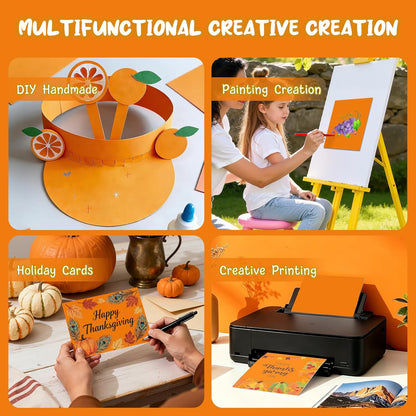 40 Sheets Cream Cardstock Paper 8.5 x 11, Ivory Cardstock Printer Paper 8.5x11, Off White Card Stock Paper 8.5 x 11, 200 GSM Construction Paper for DIY Cards, Greeting Cards, Wedding Invitations