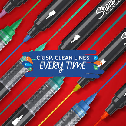 Sharpie Creative Markers Variety Pack, Water-Based Acrylic Paint Markers, Fine Tip, Assorted, 24 Count