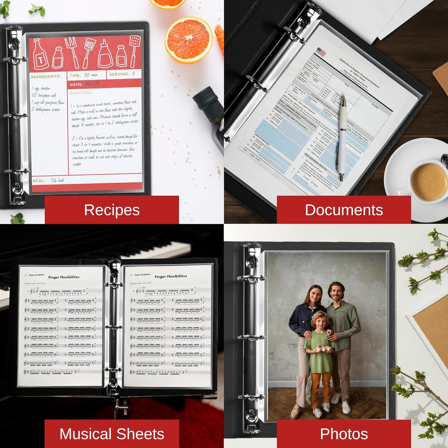 500 Sheet Protectors for 3 Ring Binder, 8.5 x 11 Heavy Duty Clear Plastic Sleeves for Paper, Top Loading Page Protectors, Reinforced 3-Hole Punch, Acid Free Polypropylene, Archival Safe - Office Werks