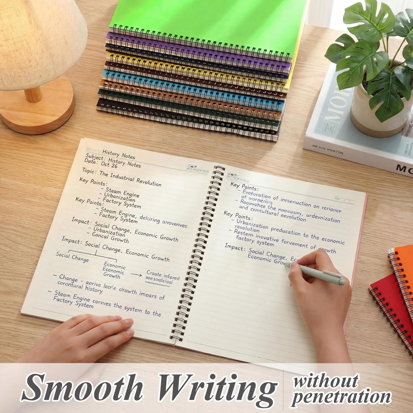 Leelosp 12 Pack Small Spiral Notebook Lined Spiral Journal College Ruled Notebook Wire Bound Kraft Cover, 120 Pages for Work (Multicolor,5.5 x 8.3 Inch)