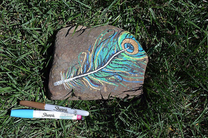 Sharpie Oil-Based Paint Marker, Fine Point, Green, 1 Count - Great for Rock Painting