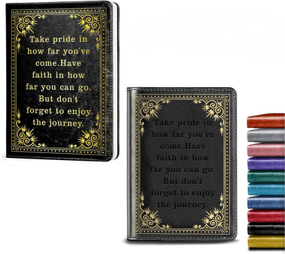 Inspirational Gift Appreciate Lined Journal Notebook Graduation Gift Take Pride In How Far You've Come Writing Notebook Encouragement Gift,1 Pack (Yellow),(Take pride-Yellow)