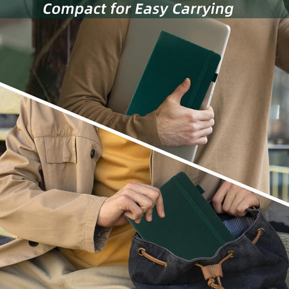 BOBO RABBIT Lined Journal Notebook for Work 100 GSM Thick Paper 300 Pages College Ruled A5 Notebook Hardcover Leather Journal for Writing School Office, 5.63"x8.43"