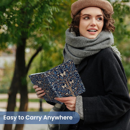 Taja Aesthetic Lined Journal for Women, Pretty 6" x 8" Notebook for Work & Note with 160 College Ruled Pages, Hardcover Leather Notebook for Journaling, Note Taking, Bible Study, Hummingbird