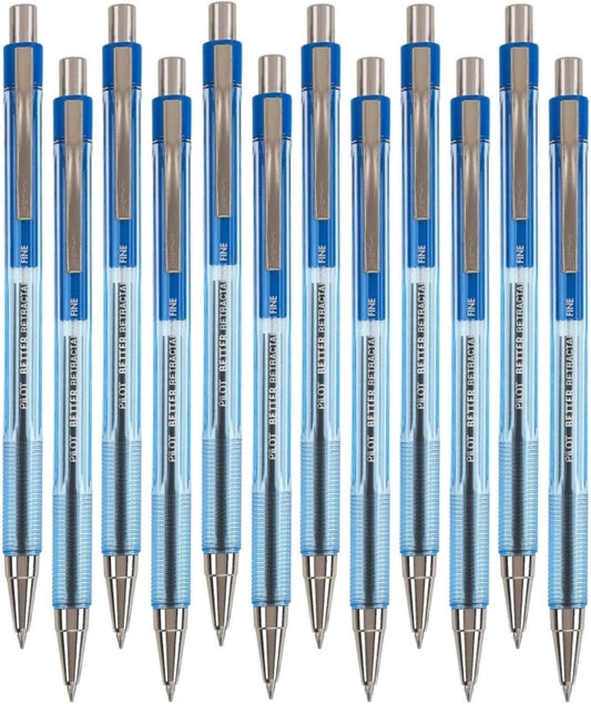 Pilot Better Retractable Ballpoint Pen , Blue Fine Point, 12-Count (30001)