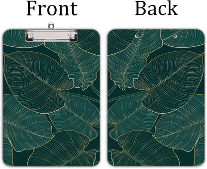 Hongri Plastic Cute Clipboard, Letter Size for Students, Teacher, Woman and Kids, Low Profile Clip, Decorative Pattern, Size 9 x 12.5 in, Dream Marble