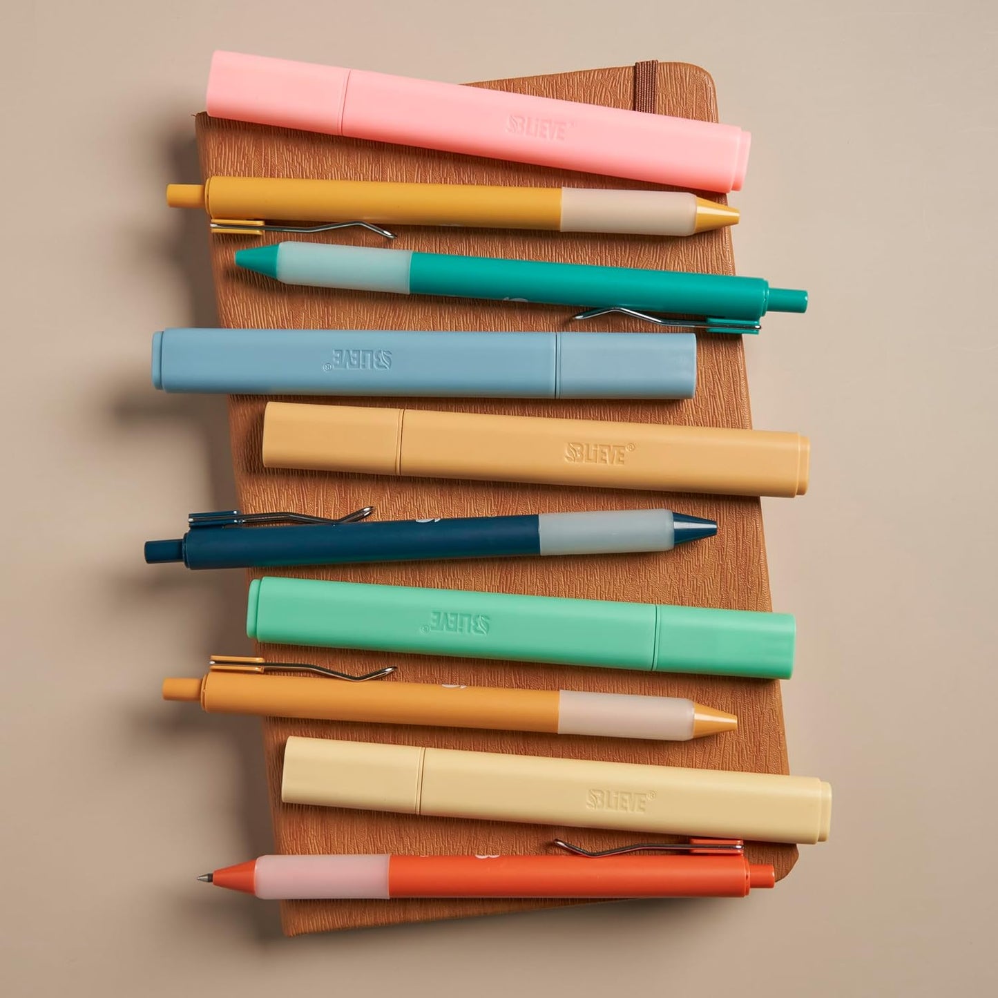 BLIEVE - Aesthetic Highlighters and Gel Pens With Soft Ink and Chisel Tip, Bible Highlighters and Pens No Bleed, Dry Fast Easy to Hold, for Bible Journaling Planner School Supplies (MORANDI)