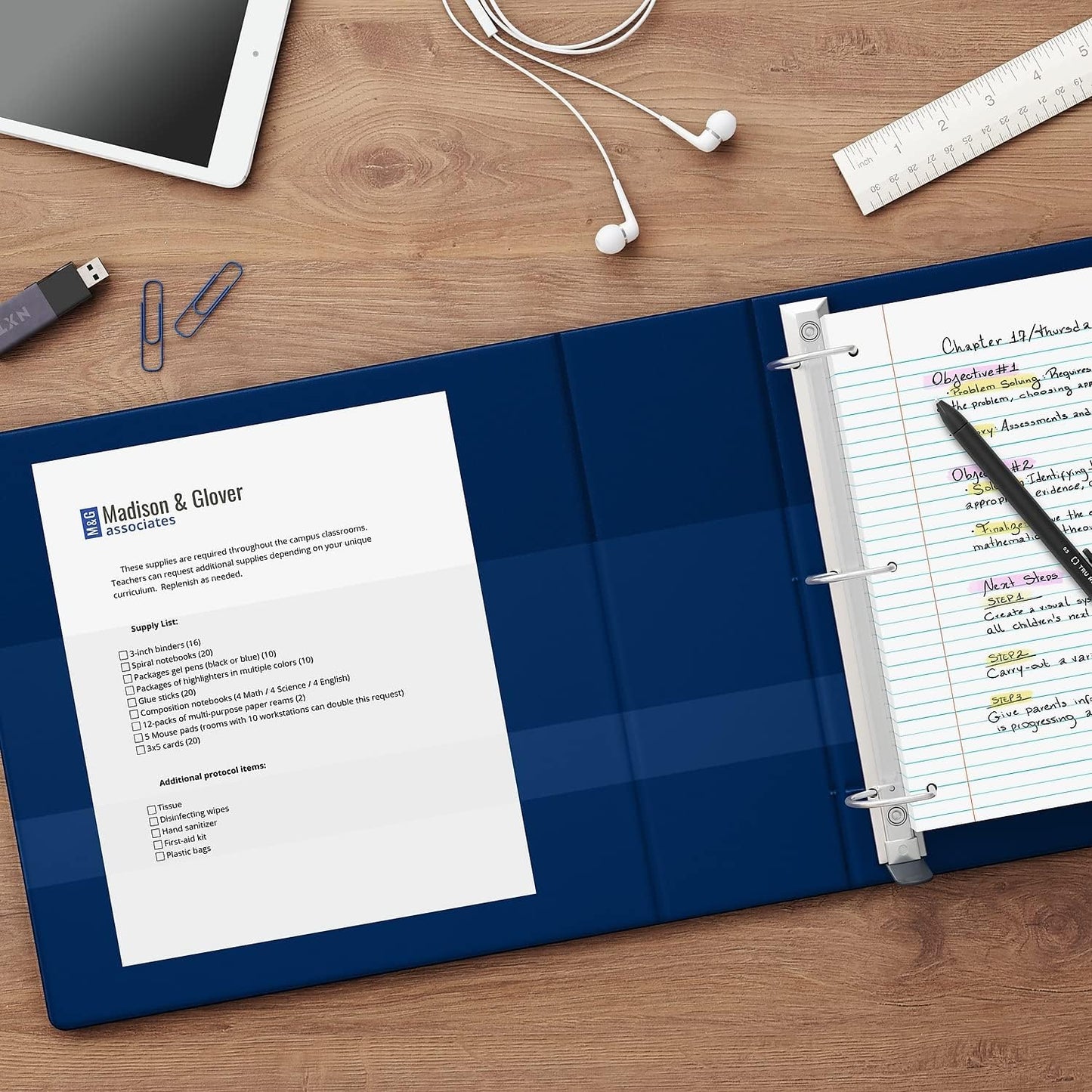Staples Heavy-Duty 2-Inch D-Ring View Binder, Reinforced Spine, Holds Up to 450 Sheets, Gray, for Office & School
