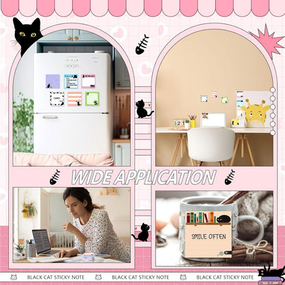9 Pads Wildflower Sticky Notes 3x3 Inch Cute Self Stick Notepads Notes Adhesive Memo Pad Office Decor Gifts for Students School Teacher Meeting Office Supplies