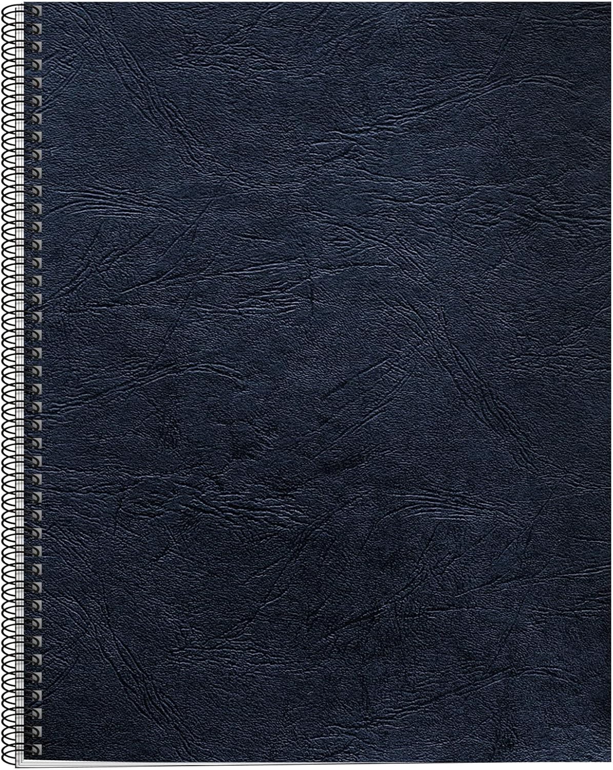 Fellowes Letter Size Binding Covers Expressions Grain, 50-Pack, Navy (52124)