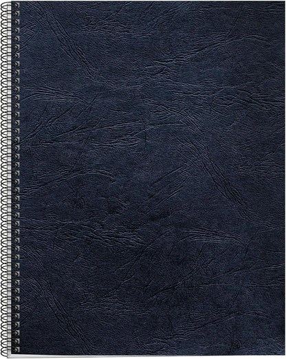 Fellowes Letter Size Binding Covers Expressions Grain, 50-Pack, Navy (52124)