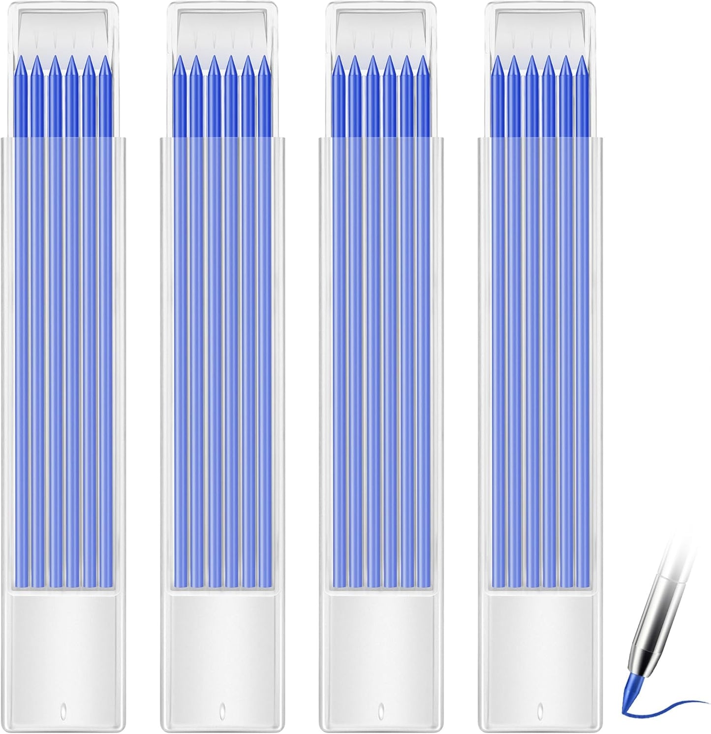 Hiboom 24 Pieces 2.8mm HB Refill for Carpenter Pencil, Study Long Lasting Pencil for Mechanical Pencil Woodworking Construction (Black)