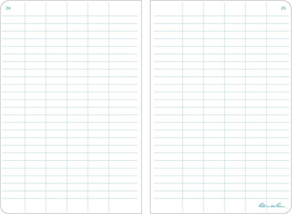 Rite In The Rain Weatherproof Stapled Notebook, 4.625" x 7", Orange Cover, Universal Pattern, 3 Pack (No. OR71FX)