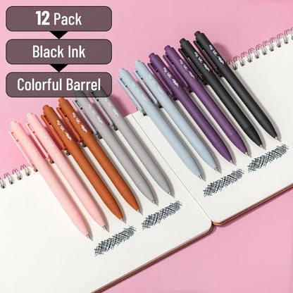 Mr. Pen- Retractable Gel Pens, 12 Pack, Colorful Ink, Fine Point 0.7mm, Fast Dry, Smooth Writing, Cute Pens for Drawing, Writing Planner and School Supplies