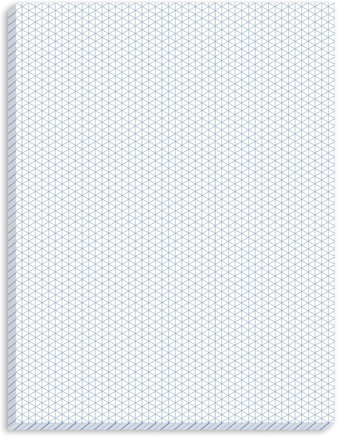 MotiMind 50 Sheets 8.5" x 11" Isometric Graph Paper Pad Isometric Paper Drafting and Graph Pads for 3D Designs Architecture Landscaping Engineering Drafting