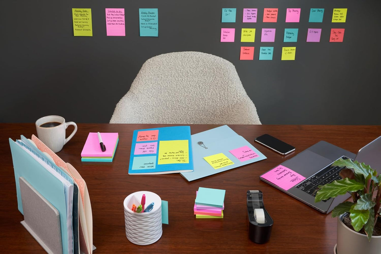 Post-it Super Sticky Notes, 6 Lined Sticky Note Pads, 4 x 4 in., School Supplies, Office Products, 2X the Sticking Power, Supernova Neons Collection