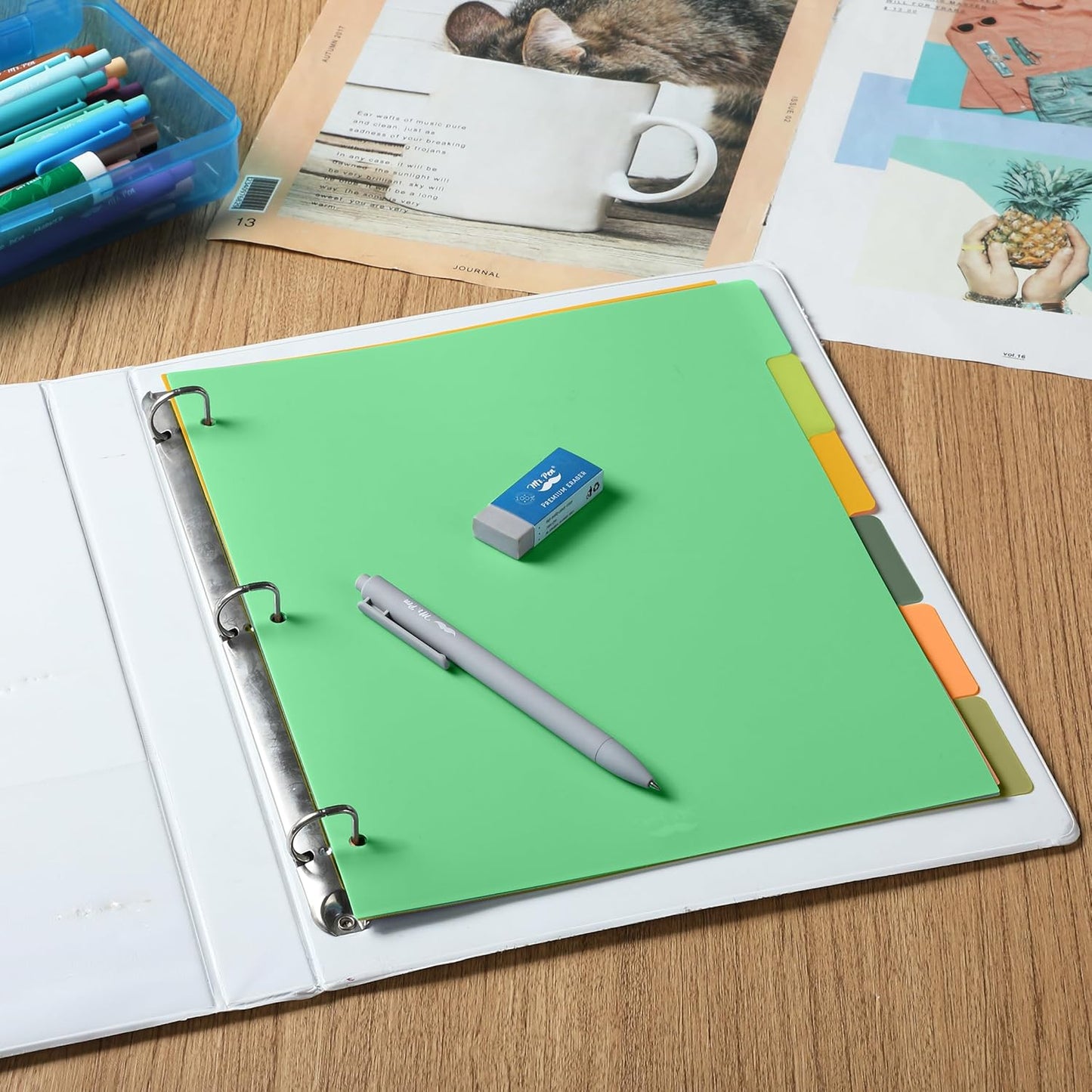 Mr. Pen- Binder Dividers, 6 Tab Dividers, Pack of 2 Sets (12 Dividers Total), Dividers