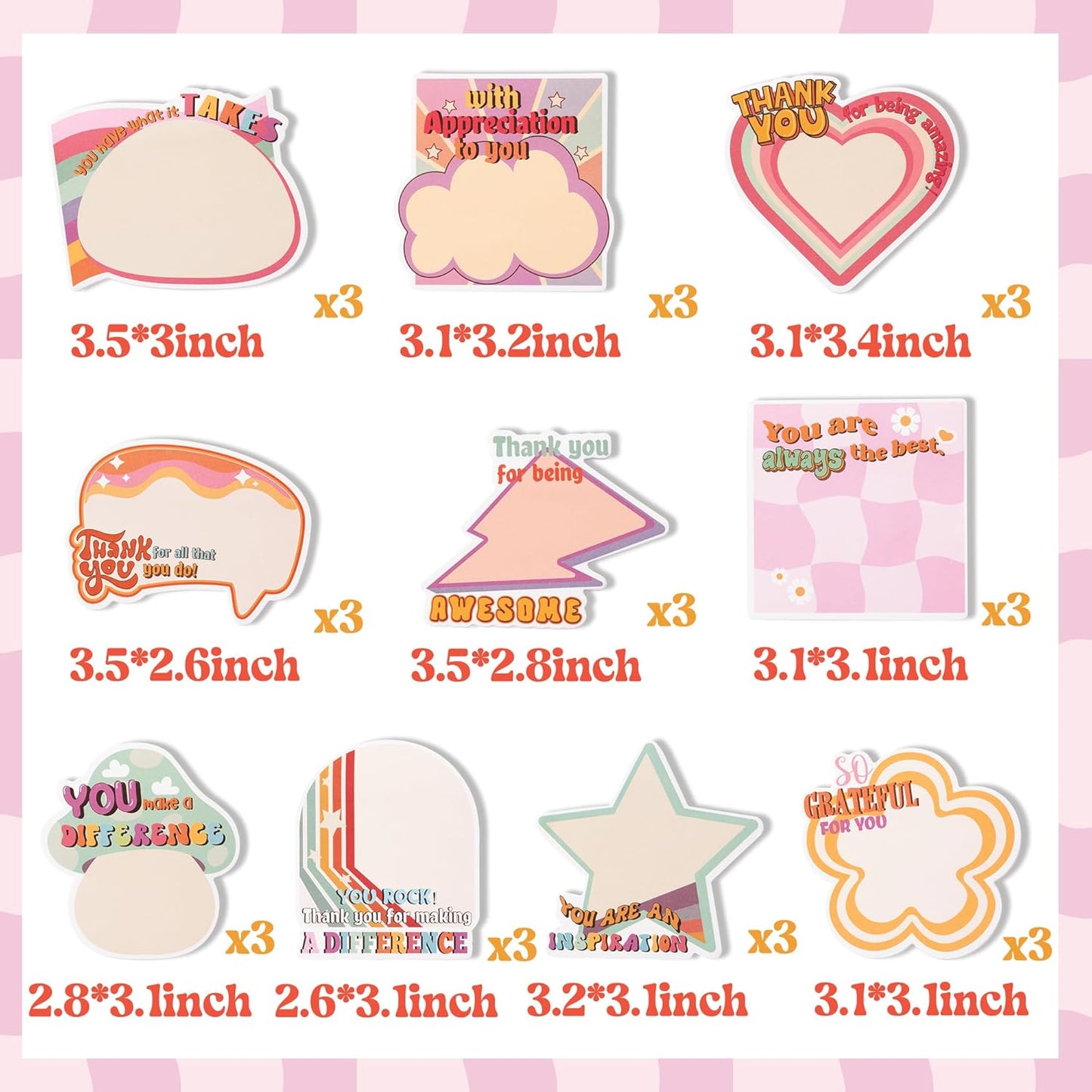 Xqumoi 30 Pack Teacher Sticky Notes - Funny Coffee Cup Self Sticky Notepads Writing Memo Pads for Teacher Appreciation Back to School Office Supplies Coffee Lover Gift Party Favors Goodies Bag Fillers