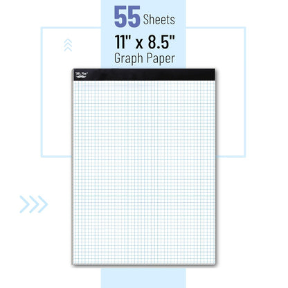 Mr. Pen- Graph Paper Pad, 8.5x11 Inches, 4x4 (4 Squares per Inch), 55 Sheets, Ideal for Math, Graphing and Sketching, Grid Paper for Students, Engineers, Artists