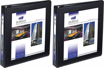 Avery Heavy-Duty Framed View 3-Ring Binder, 1" EZD Rings, 1 Black Binder (68054)