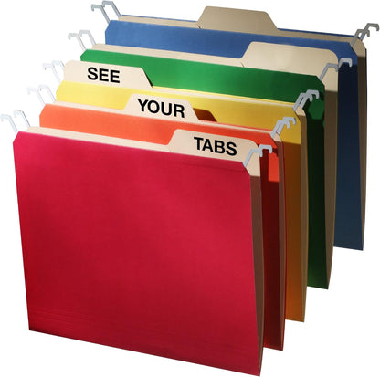 Find It Hanging File Folders for Filing Cabinet Storage - Pack of 9, Letter-Sized File Folder Set for Documents and Valuables - Filing Products for Organization, Back to School Supplies, Green