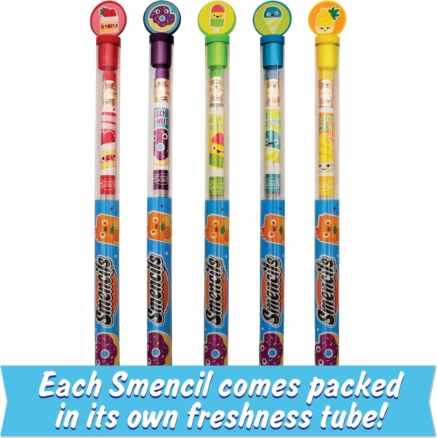 Spring Smencils - HB #2 Scented Pencils, 5 Count, Gifts for Kids, School Supplies, Classroom Rewards, Easter basket stuffers