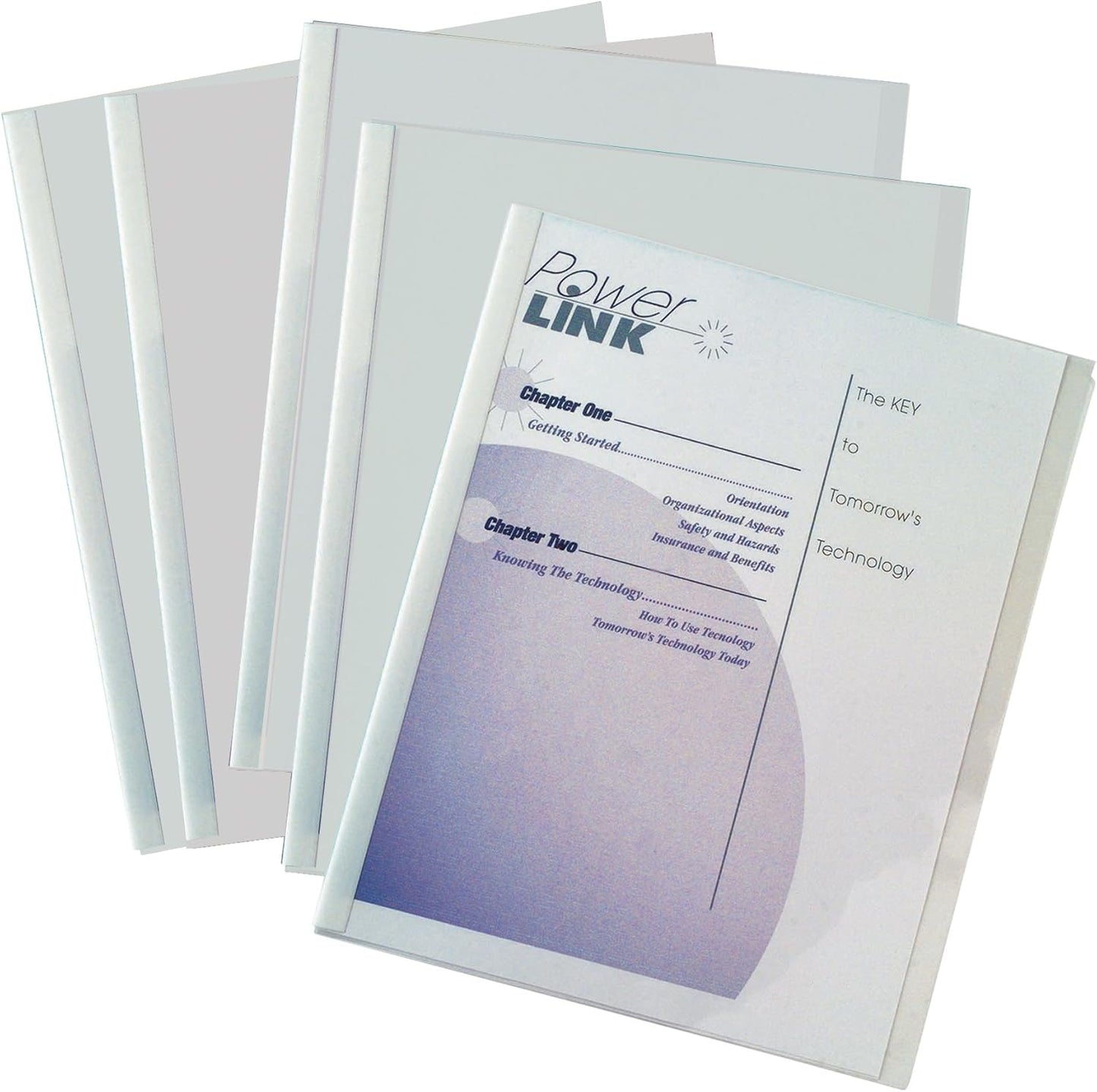 C-Line Report Covers with Binding Bars, Red Vinyl, Red Bars, 8.5 x 11 Inches, 50 per Box (32554)