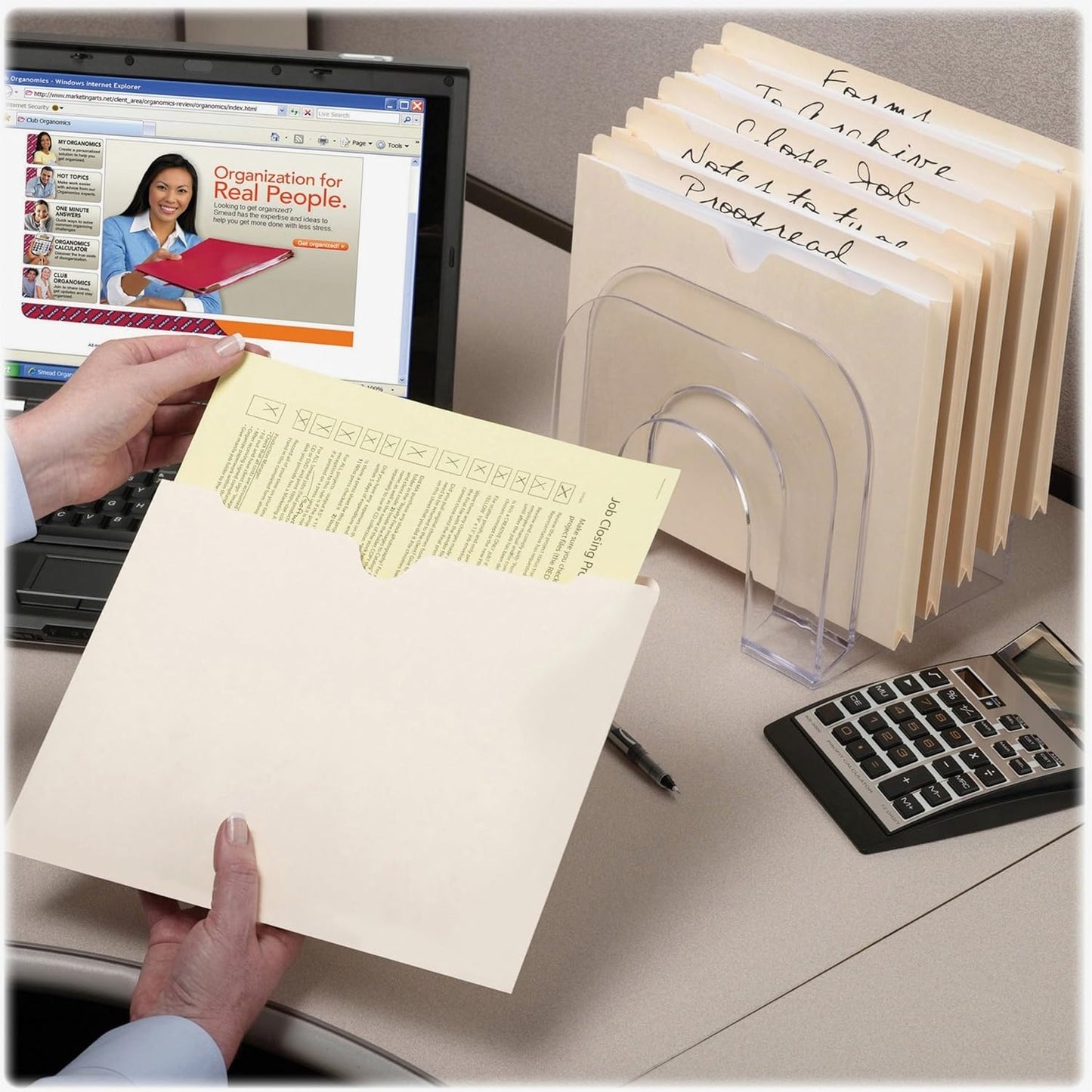 Smead File Jacket, Reinforced Straight-Cut Tab, Flat-No Expansion, Letter Size, Manila, 100 per Box (75500)